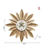 Nordic creative metal feather wall clock