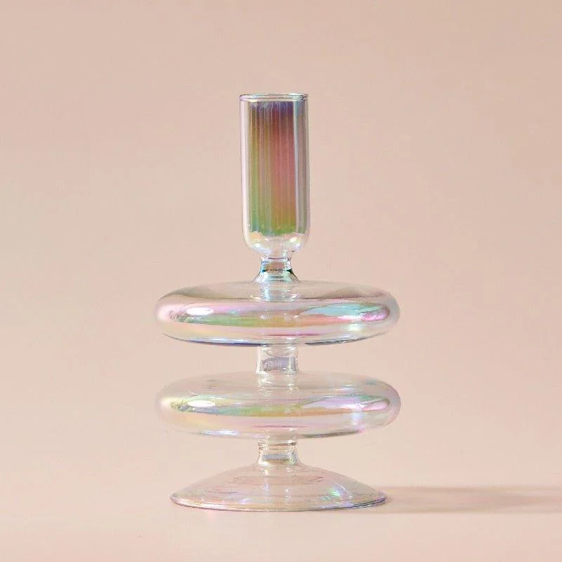 Nordic Iridescent Candle Holders 489017