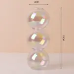 Nordic iridescent candle holders