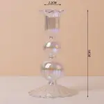 Nordic iridescent candle holders