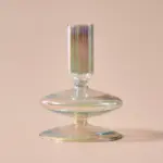 Nordic iridescent candle holders