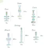 Nordic iridescent candle holders