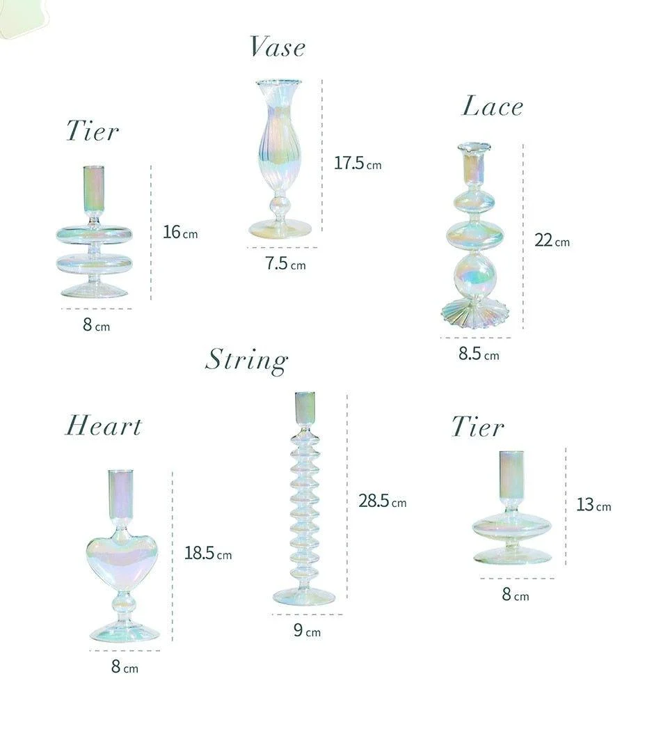 Nordic Iridescent Candle Holders 941661