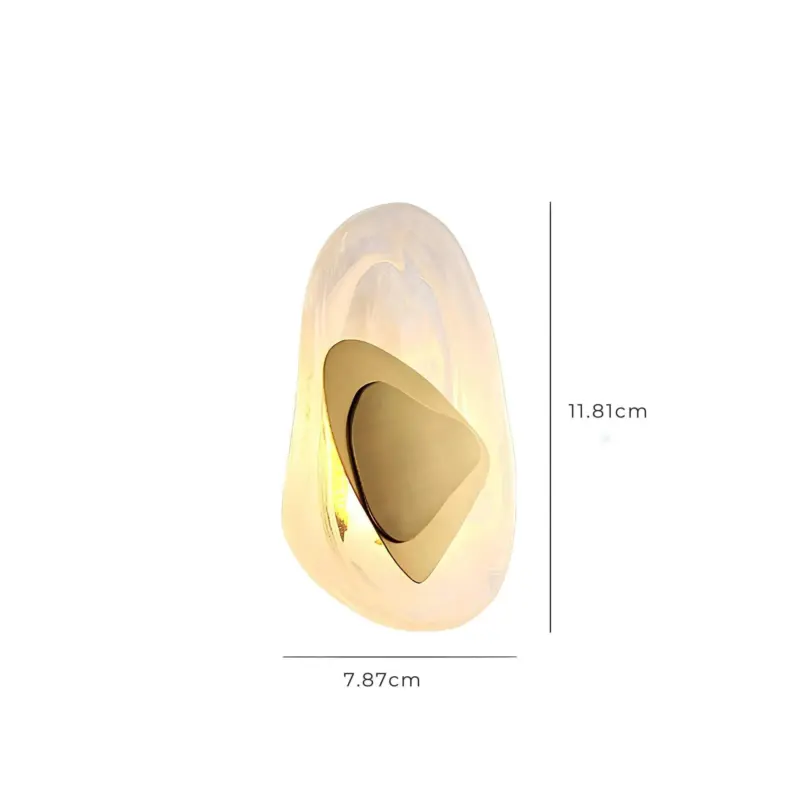 Nordic kristall wandlampe elegante beleuchtung modern design gold LED lichtquelle xlumina9