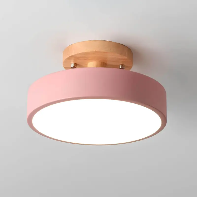 Nordic log runde led halbeinbau deckenleuchte modern design energiesparend warmweiss xlumina5