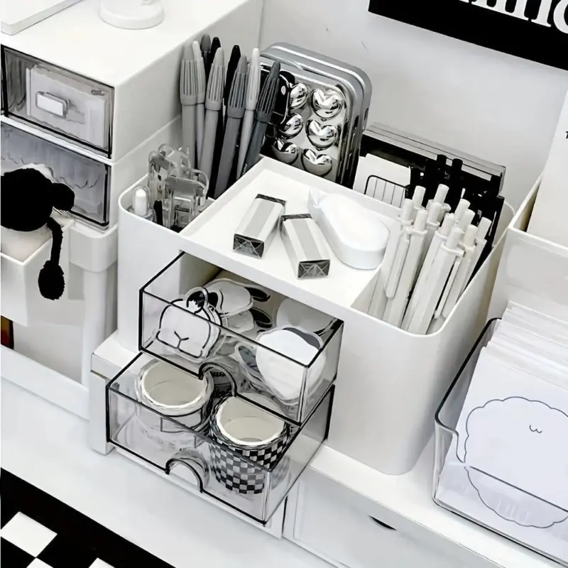 Nordic simple desk stationery organiser boxes