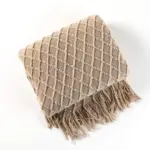 Nordic solid sofa knitted blanket