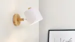 Nordic solid wood bedroom wall light mod description