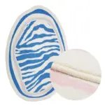 Nordic striped large area plush soft rug