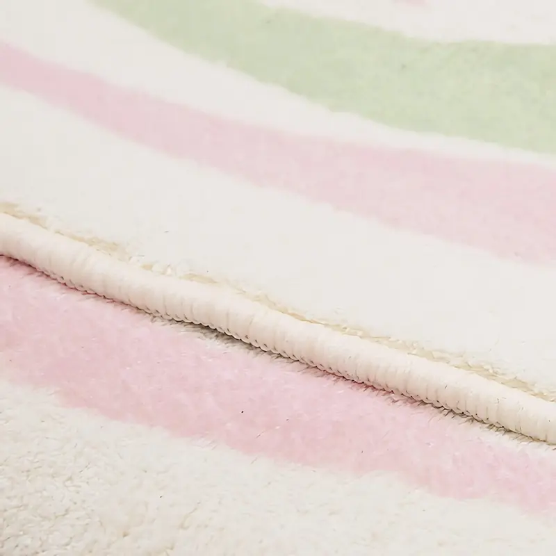 Nordic striped large area plush soft rug