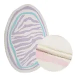 Nordic striped large area plush soft rug