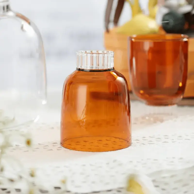 Nordic style coloured glass jug set