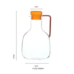 Nordic style coloured glass jug set