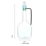 Nordic style coloured glass jug set
