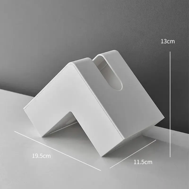 Nordic style l shape tissue box