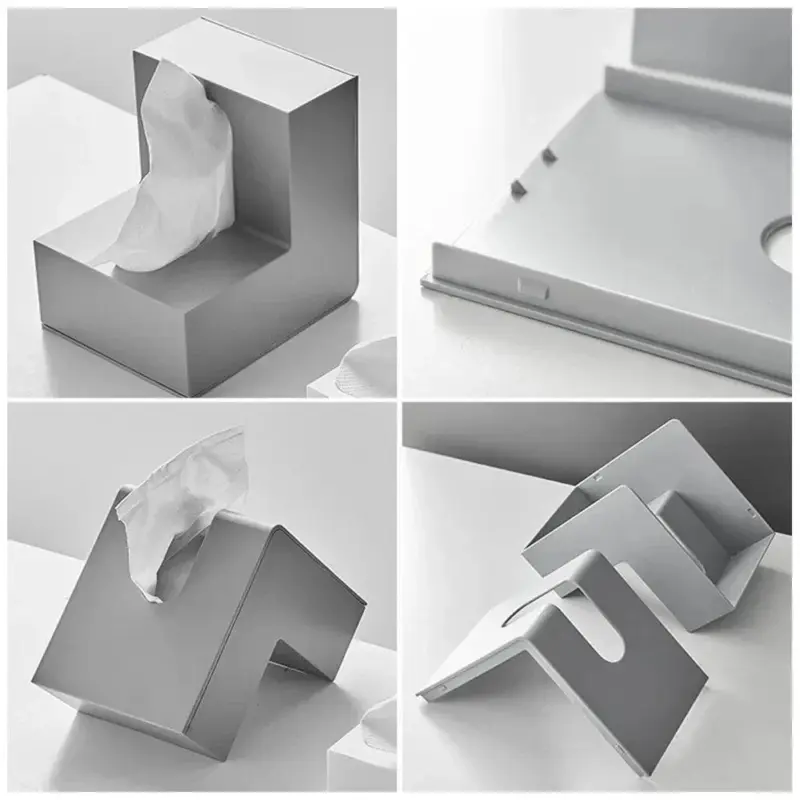 Nordic style l shape tissue box