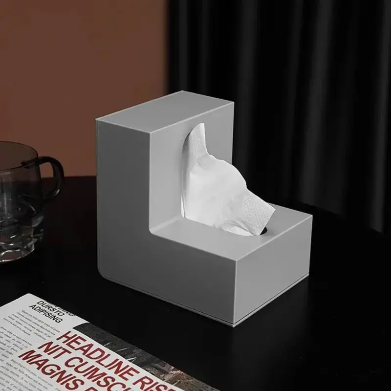 Nordic style l shape tissue box