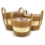 Nordic woven flower plant basket