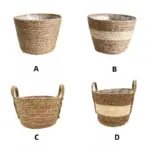 Nordic woven flower plant basket