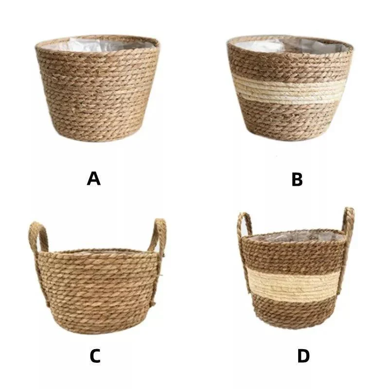 Nordic Woven Flower Plant Basket 704716