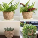 Nordic woven flower plant basket
