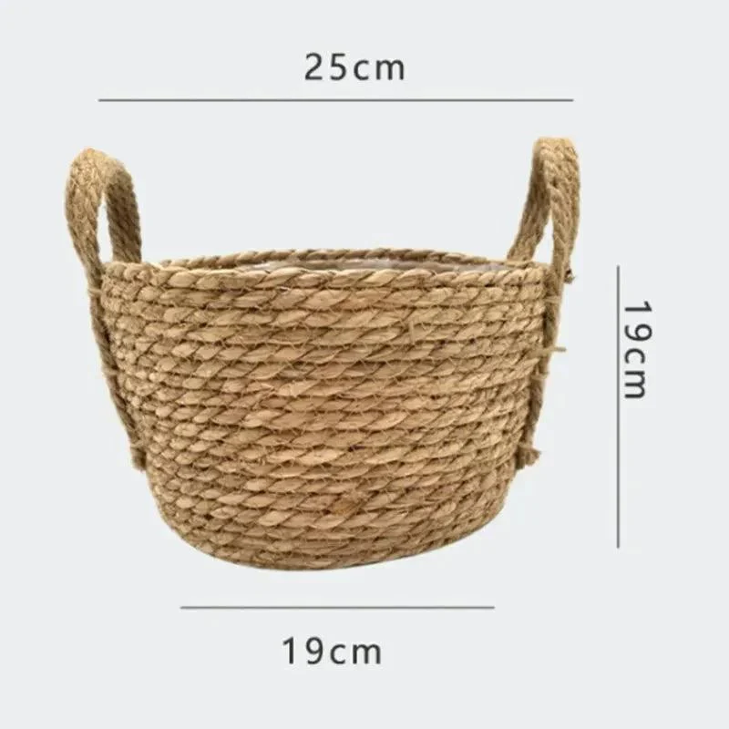 Nordic Woven Flower Plant Basket 863718