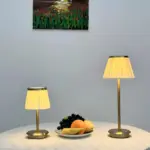 Nordicglanz kabellose kupfer tischlampe skandinavisches design wiederaufladbar xlumina