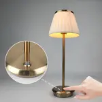 Nordicglanz kabellose kupfer tischlampe skandinavisches design wiederaufladbar xlumina