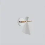 Nordicglow schlichte nordische wandlampe hornkappe schwarz weiss grau xlumina