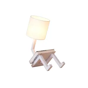 Homeko - Scandinavian table lamp with integrated book shelf