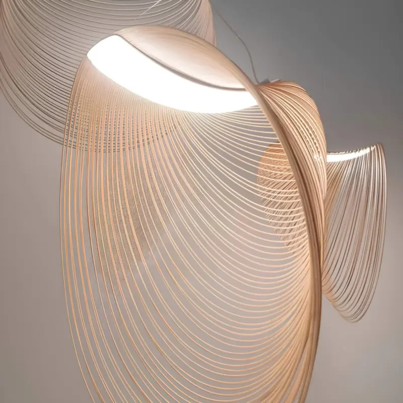 Nordicluminaire skandinavische kronleuchter deckenleuchte 6 arme metallglas e27 xluminia5