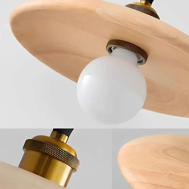 Nordicnook skandinavische holz hangelampe naturholz e27 modern xlumina4