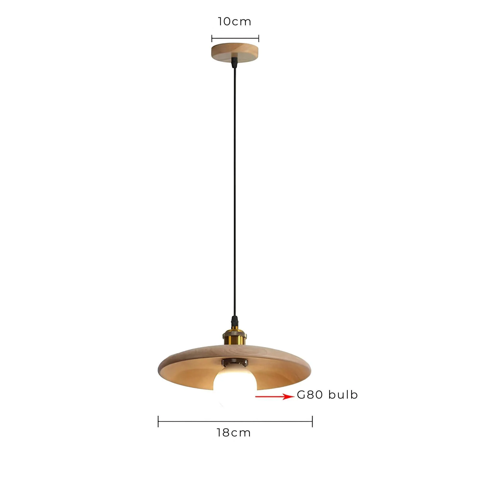 Nordicnook Skandinavische Holz Hangelampe Naturholz E27 Modern Xlumina5