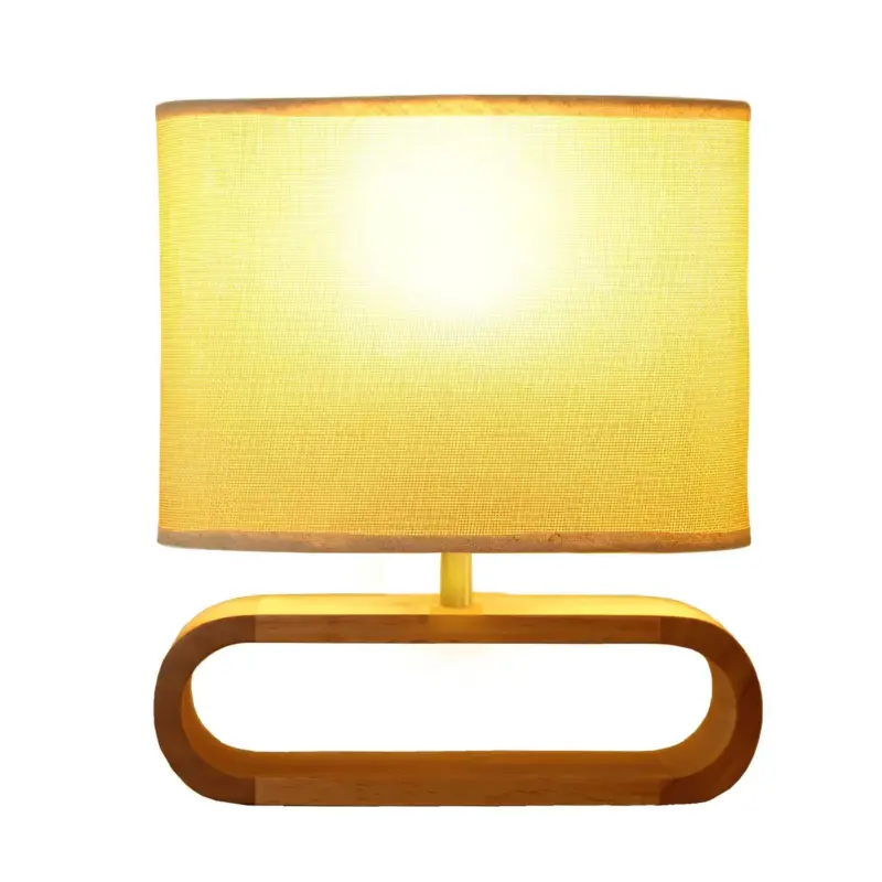 Nordicwood skandinavische tischlampe holz natur modern lampe xlumina