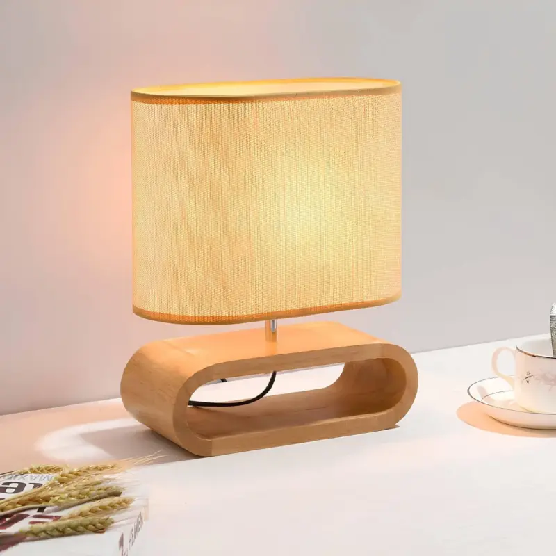 Nordicwood skandinavische tischlampe holz natur modern lampe xlumina2