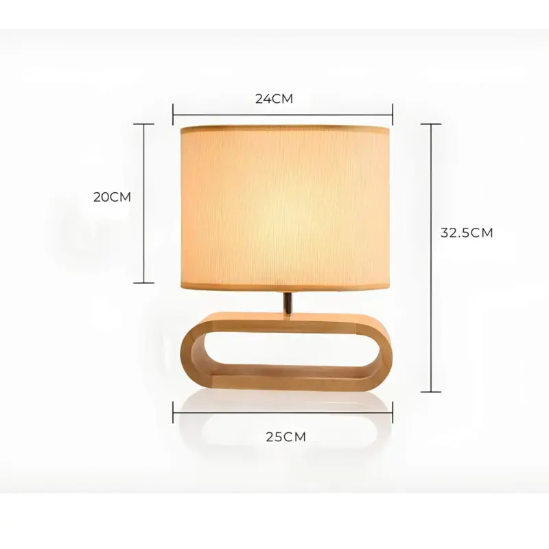 Nordicwood skandinavische tischlampe holz natur modern lampe xlumina6