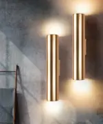 Northern art gold dining room wall lamp