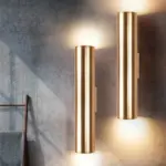 Northern art gold dining room wall lamp