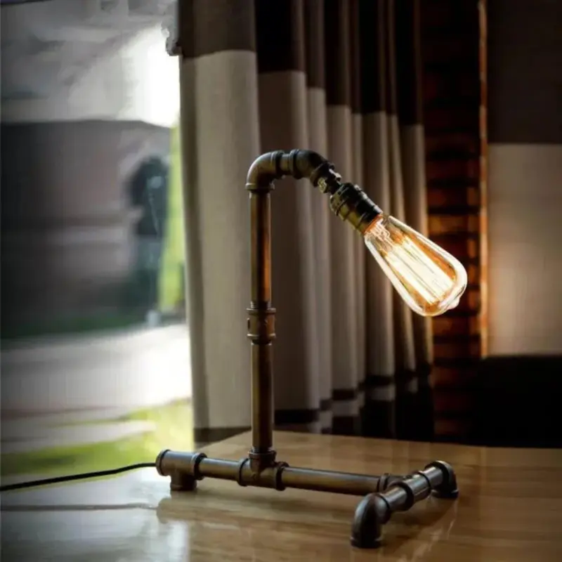 Nostalgialight retro tischlampe led wohnzimmer schlafzimmer beleuchtung xluminia
