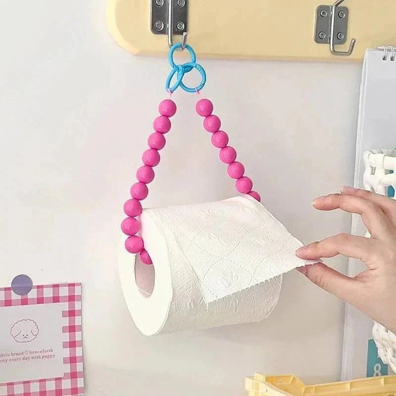 Novelty Beaded Hanging Toilet Roll Holder 912875