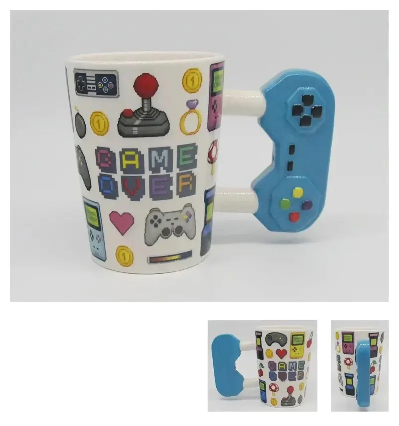 Novelty ceramic gamers coffee cup