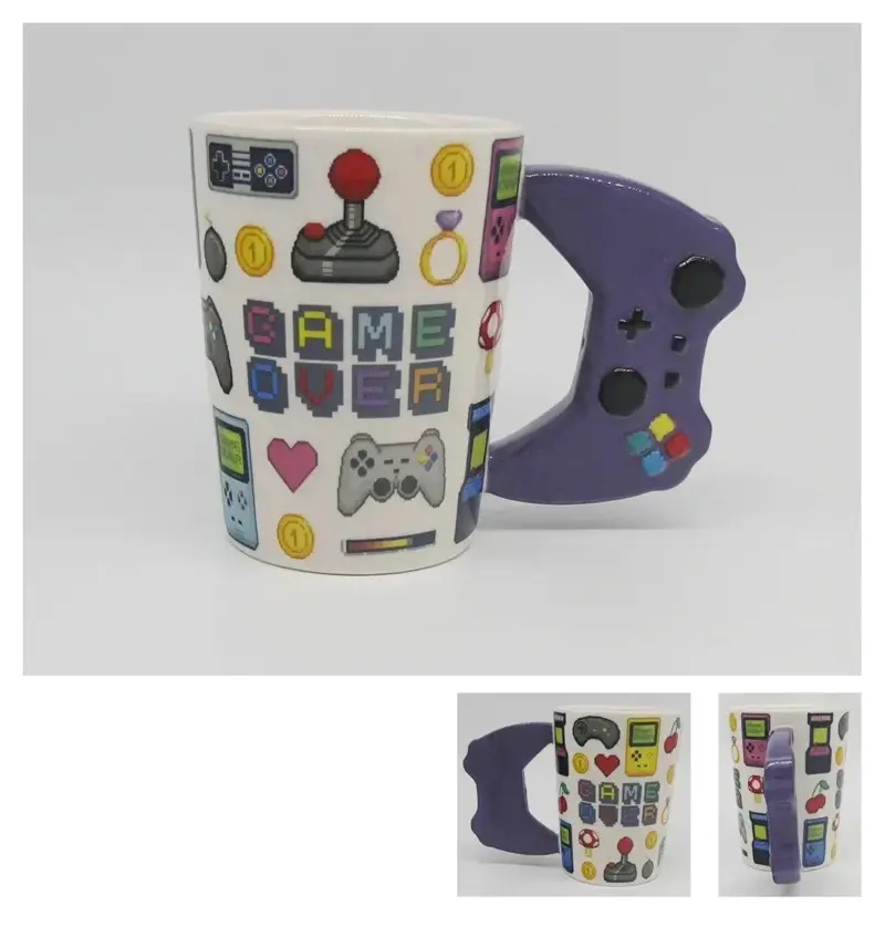 Novelty ceramic gamers coffee cup