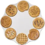 Novelty cookie shape mug plate set