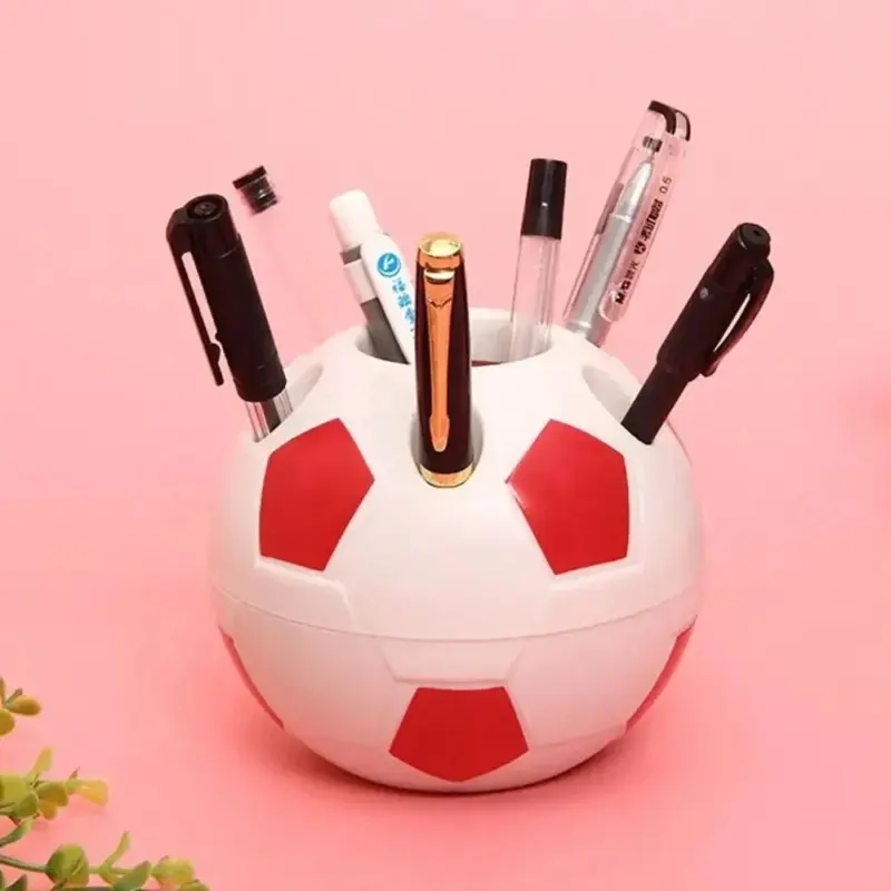 Novelty football shaped desktop organiser