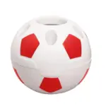 Novelty football shaped desktop organiser