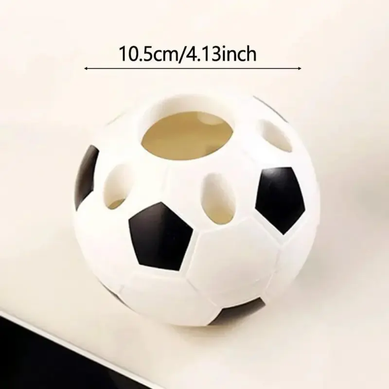 Novelty football shaped desktop organiser
