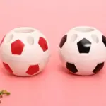 Novelty football shaped desktop organiser