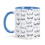 Novelty funny boobs ceramic coffee mug
