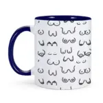 Novelty funny boobs ceramic coffee mug