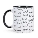 Novelty funny boobs ceramic coffee mug